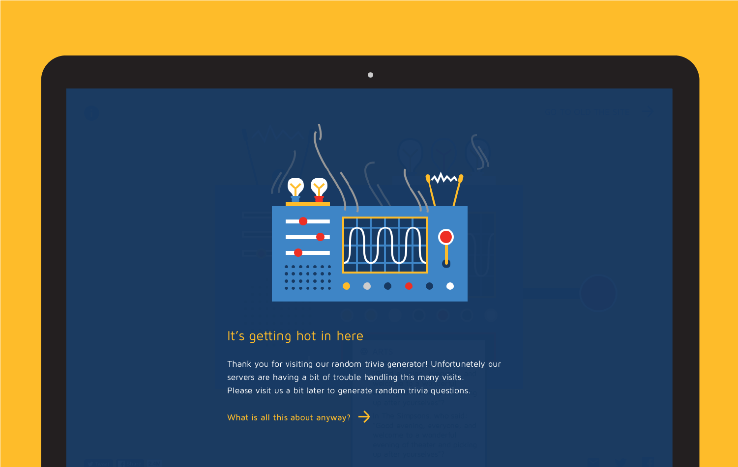 desktop error page